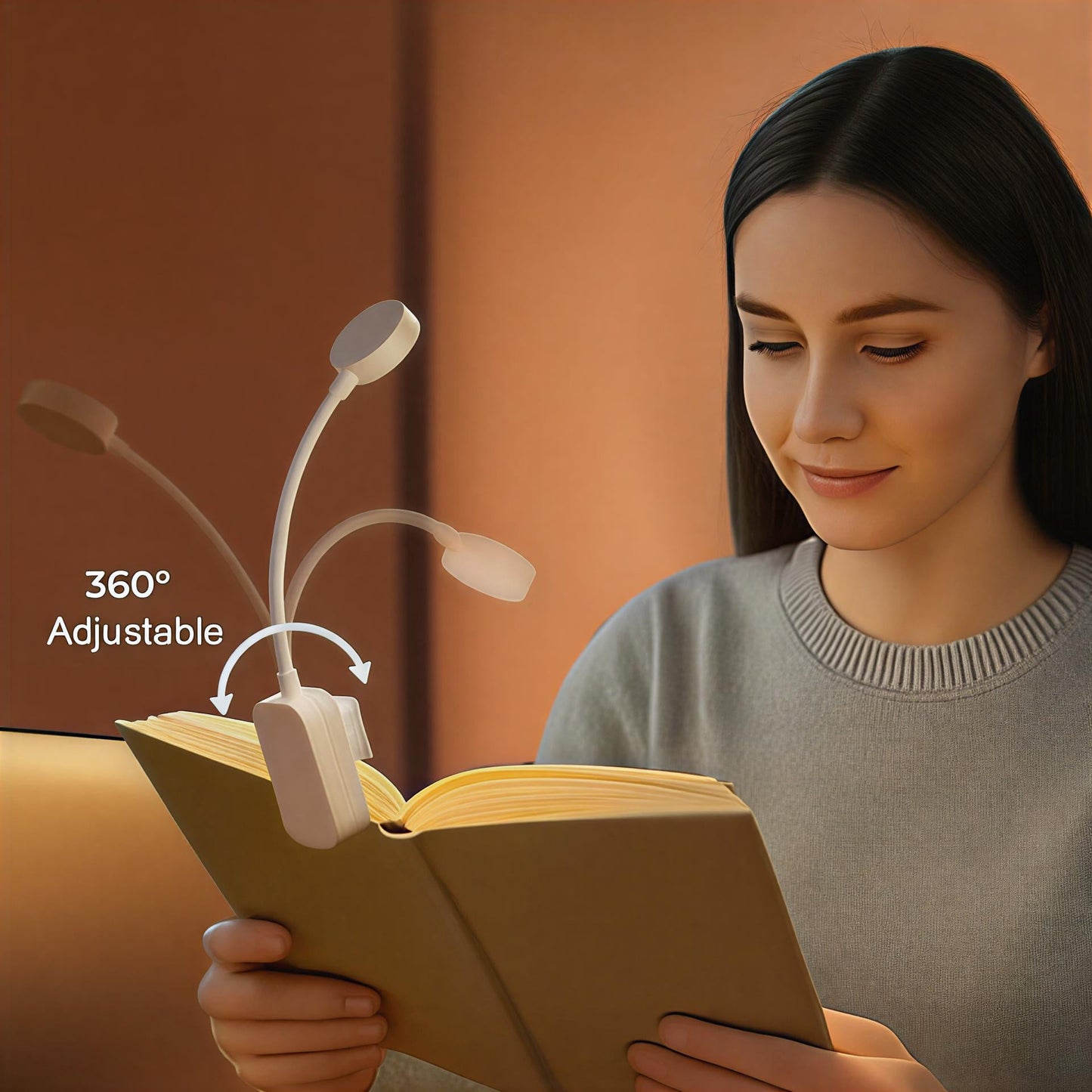 Clip de Luz para Iluminar Libros